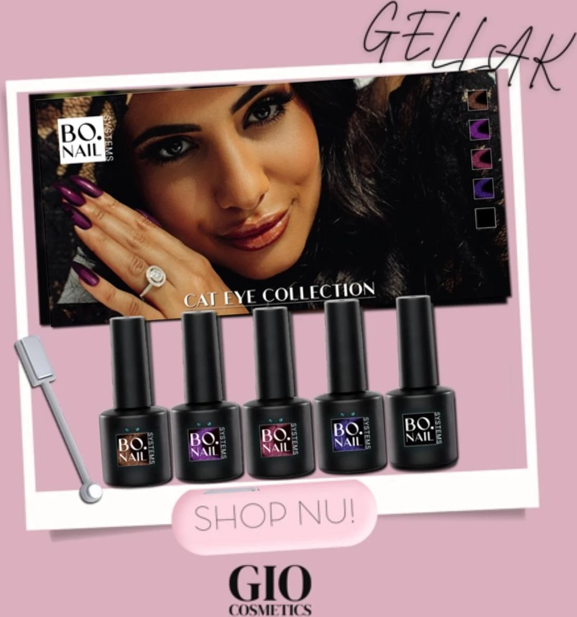 GUAPÀ® Gellak Kleuren Pakket | Gelnagels | Gellak Set | Pink Gellaç | Gel Nagellak | Soakable Gel Polish | 5 X 7 Ml Magnetische Gellak Cat Eye 5 GUAPÀ® Gellak Kleuren Pakket | Gelnagels | Gellak Set | Pink Gellaç | Gel Nagellak | Soakable Gel Polish | 5 X 7 Ml Magnetische Gellak Cat Eye - Afbeelding 3