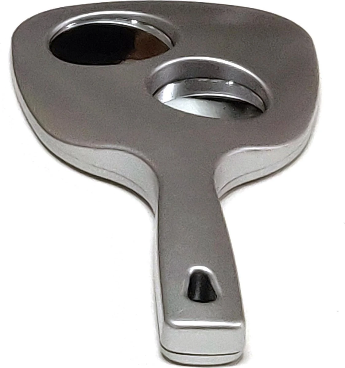 Handspiegel Trio - Spiegel Ø 13,5 Cm - 1X 3X & 5X Vergrotend - Zilver - Afmeting: 25 X 13,3 Cm. 4 Handspiegel Trio - Spiegel Ø 13,5 Cm - 1X 3X & 5X Vergrotend - Zilver - Afmeting: 25 X 13,3 Cm. - Afbeelding 2