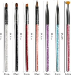 Acrylpenselen- 7 Stuks - Nagel Decoratie - Acrylnagels - Arcyl Penselen - Acryl - Nagels - Polygel - Penselen - Nagellak - Gelnagels - Gereedschap - Nagelstyliste - Gellak - Nagelgereedschap - Schoencadeautje -Maybelline Shop 1134x1200 25