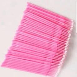 Lashes & More - 100 Stuks Wegwerp Microbrushes - Roze - Wimpers Uitbreiding - Individuele Lash Verwijderen - Wattenstaafje - Micro Borstel Voor Wimper Extensions Tool- Microbrush