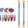 GUAPÀ - Nail Art Penselen Spons Set Met Holografische Glitter Poeder Set Voor Het Maken Van Prachtige Nail Art Effecten Op Je Nagels - 6 Delige Nail Art Set -Maybelline Shop 1200x1044 4