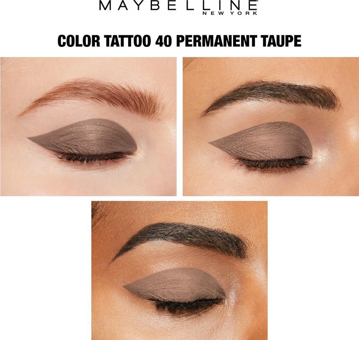 Maybelline Eye Studio Color Tattoo Oogschaduw - 40 Permanent Taupe/bruin 6 Maybelline Eye Studio Color Tattoo Oogschaduw - 40 Permanent Taupe/bruin - Afbeelding 4
