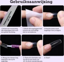 Nagel Tips Eldur - Kunstnagel Set 500 Stuks Wit - Acryl En Gel - 500 Stuks French Nail Tips -Maybelline Shop 1200x1159 56