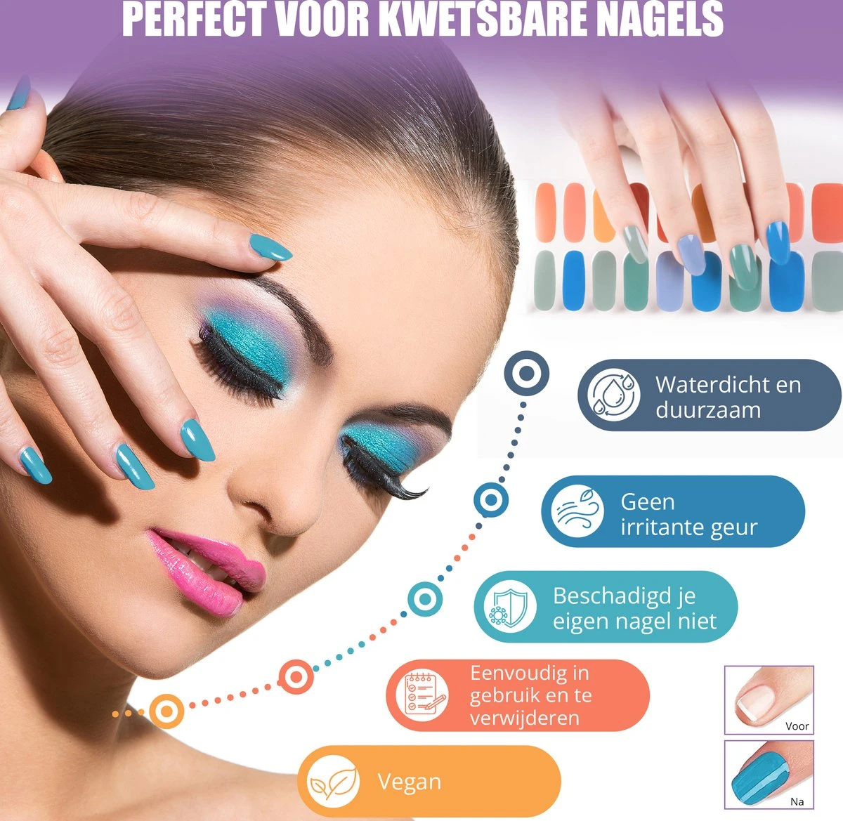 Crazy Mongoose, Gellak Sticker, Semi Uitgeharde Gelnagel Sticker, Nagelsticker, Gellak, Rood 3 Crazy Mongoose, Gellak Sticker, Semi Uitgeharde Gelnagel Sticker, Nagelsticker, Gellak, Rood