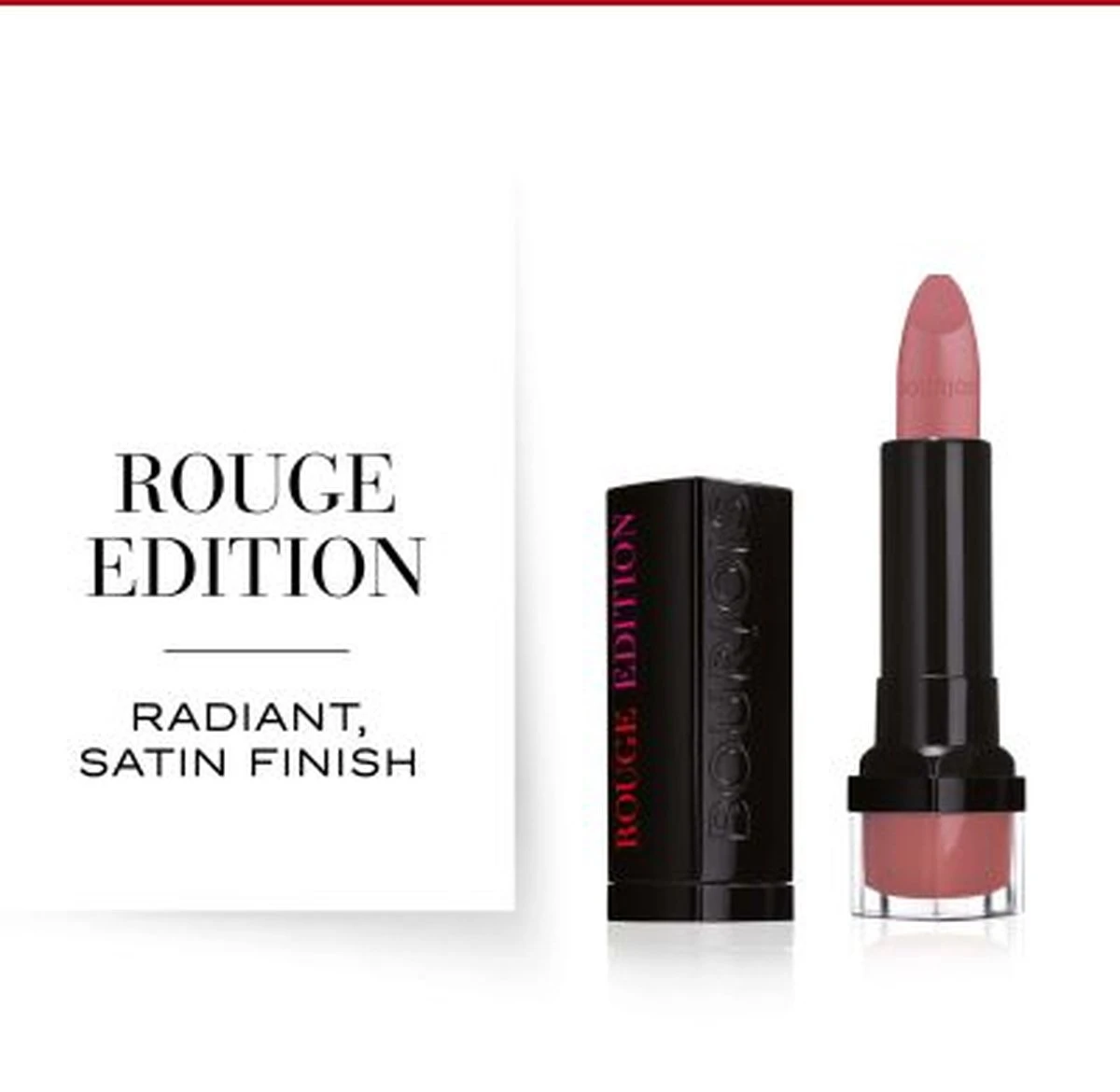 Bourjois Rouge Edition Lippenstift - 04 Rose Tweed 4 Bourjois Rouge Edition Lippenstift - 04 Rose Tweed - Afbeelding 2