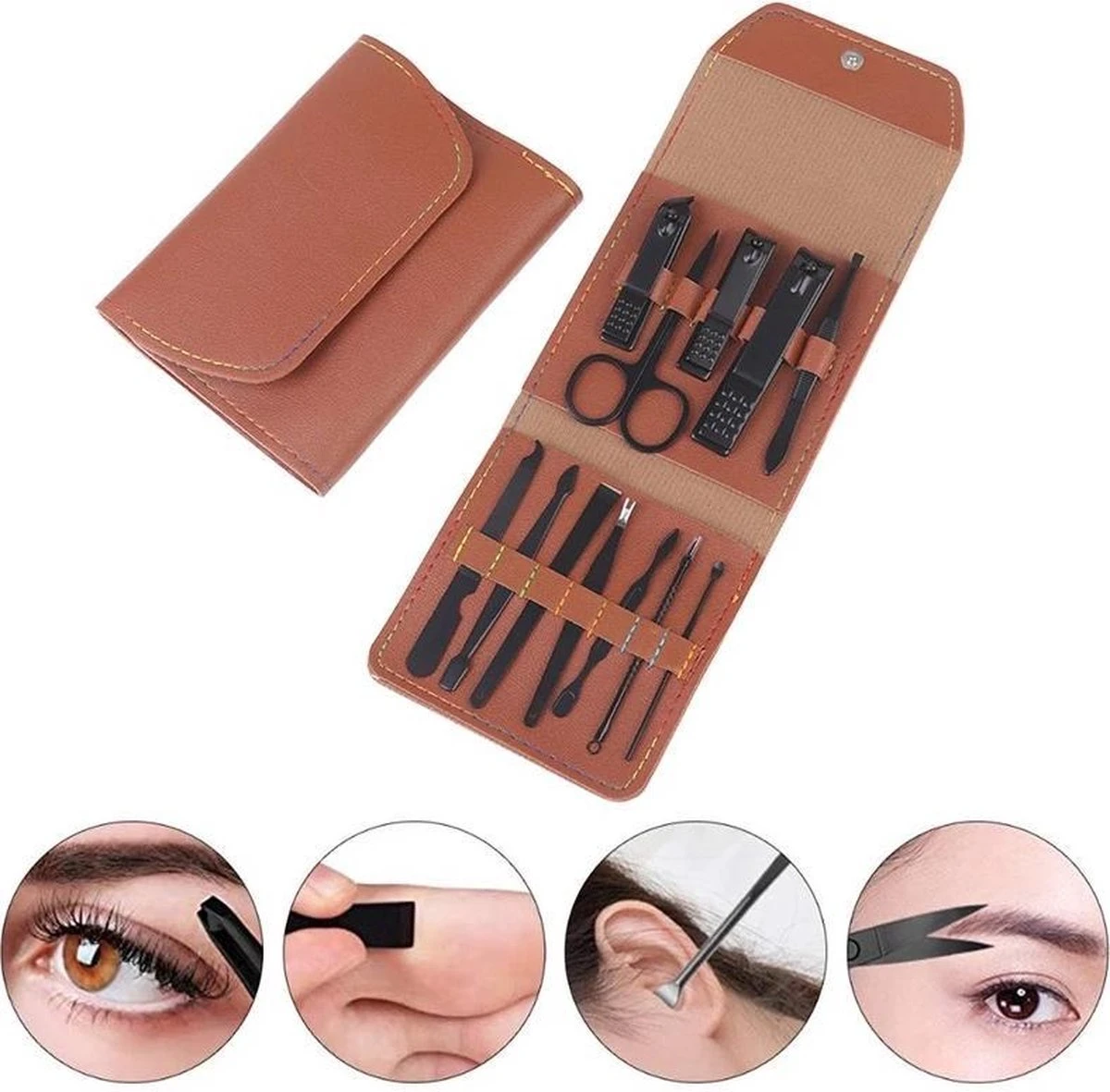 16 Delig Manicure Set Met Gezichtsmasker- Nagelset -Nagelvijl - Nagelknipper- Nagelschaar - Pincet- Manicureset Met Luxe Etui Voor Nagel 15 16 Delig Manicure Set Met Gezichtsmasker- Nagelset -Nagelvijl - Nagelknipper- Nagelschaar - Pincet- Manicureset Met Luxe Etui Voor Nagel - Afbeelding 13