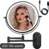 Make Up - Spiegel - Led Verlichting - 10X Vergroting - 3 Lichtstanden - Wandspiegel Rond - Badkamer - Mat Zwart - Draadloos -Maybelline Shop 1200x1191 13