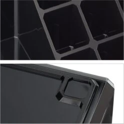 Relaxdays Make-up Organizer - Tweedelig - Cosmetica Opbergdoos + Lippenstift Houder - Zwart -Maybelline Shop 1200x1198 102