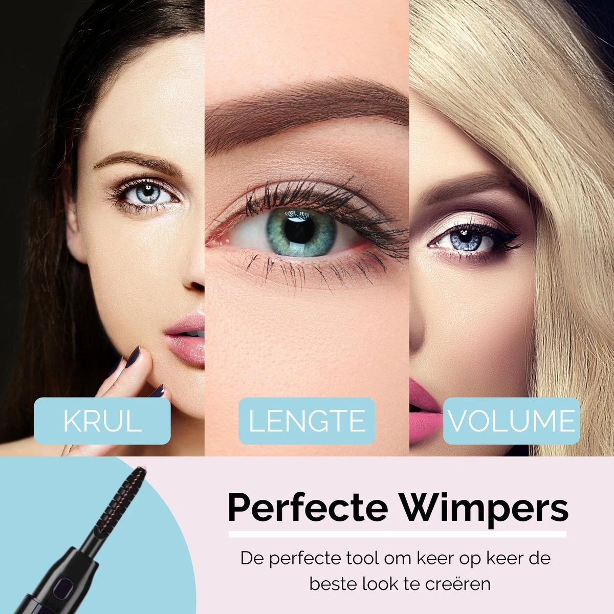 3-Delige Elektrische Wimperkruller Set – Incl. Wimperserum & Wimperborstel – Wimperlifting Set – Lash Lift – Lange, Gekrulde En Volle Wimpers – Eyelash Curler 7 3-Delige Elektrische Wimperkruller Set – Incl. Wimperserum & Wimperborstel – Wimperlifting Set – Lash Lift – Lange, Gekrulde En Volle Wimpers – Eyelash Curler - Afbeelding 5