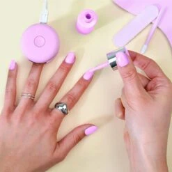 Le Mini Macaron Fairy Floss Gel Manicure Kit - 3-in-1 Manicure Kit - Fairy Floss -Maybelline Shop 1200x1200 3273
