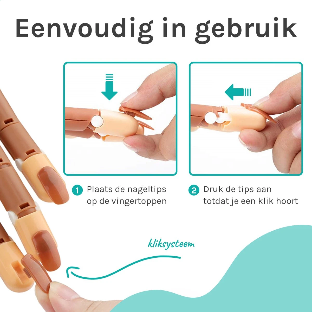 Nagel Tips - Oefenhand Nageltips - Kunstnagels - Nailtrainer - Nail Tips - 100 Stuks 10 Nagel Tips - Oefenhand Nageltips - Kunstnagels - Nailtrainer - Nail Tips - 100 Stuks - Afbeelding 8