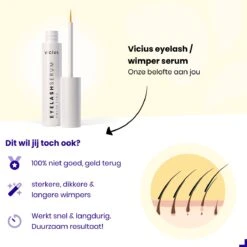Wimperserum Van Vicius - Eyelash Serum Voor Wimper Groei - Vollere En Langere Wimpers - 5ML -Maybelline Shop 1200x1200 927