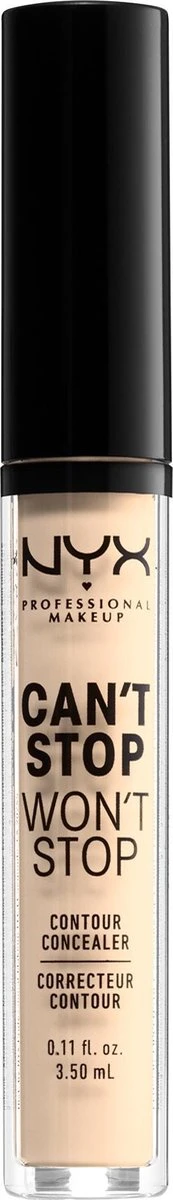 NYX Professional Makeup Can't Stop Won't Stop Contour Concealer - Pale CSWSC1 - 3,5 Ml