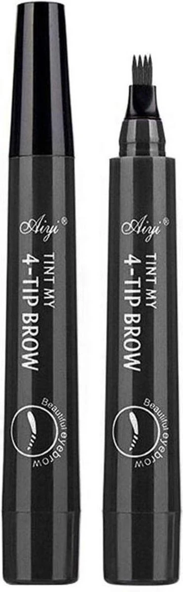 Merkloos Microblading Wenkbrauwstift - Donkerbruin 4 Merkloos Microblading Wenkbrauwstift - Donkerbruin - Afbeelding 2