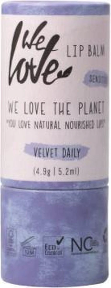 We Love The Planet Lip Balm Velvet Daily ( Vegan ) 3 We Love The Planet Lip Balm Velvet Daily ( Vegan )