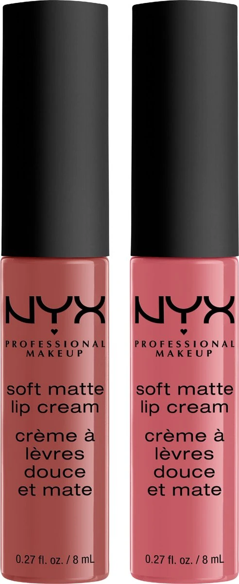 NYX Professional Makeup - Holidays 2022 Mrs Claus - Soft Matte Lip Cream Duo 02 - Roze 4 NYX Professional Makeup - Holidays 2022 Mrs Claus - Soft Matte Lip Cream Duo 02 - Roze - Afbeelding 2