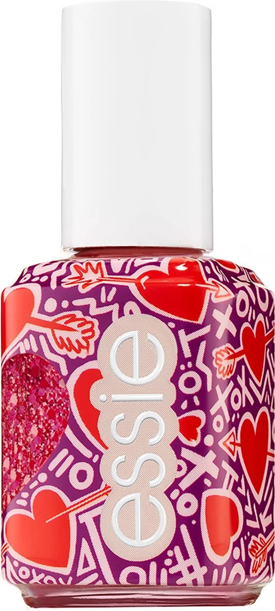 Essie Valentijnscollectie Matte Glitter Top Coat - 600 You're So Cupid - Rood Nagellak - 13,5 Ml 4 Essie Valentijnscollectie Matte Glitter Top Coat - 600 You're So Cupid - Rood Nagellak - 13,5 Ml - Afbeelding 2