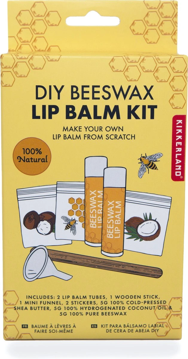 Kikkerland DIY Bijenwas Lip Balsem Kit - Maak Je Eigen Lippenbalsem - 100% Natuurlijk - Voor Twee Balsem Sticks 6 Kikkerland DIY Bijenwas Lip Balsem Kit - Maak Je Eigen Lippenbalsem - 100% Natuurlijk - Voor Twee Balsem Sticks - Afbeelding 4