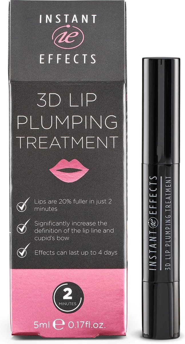 Instant Effects - 3D Lip Plumper Lipgloss Lip Filler - 20% Vollere Lippen In Slechts 2 Minuten! 3 Instant Effects - 3D Lip Plumper Lipgloss Lip Filler - 20% Vollere Lippen In Slechts 2 Minuten!