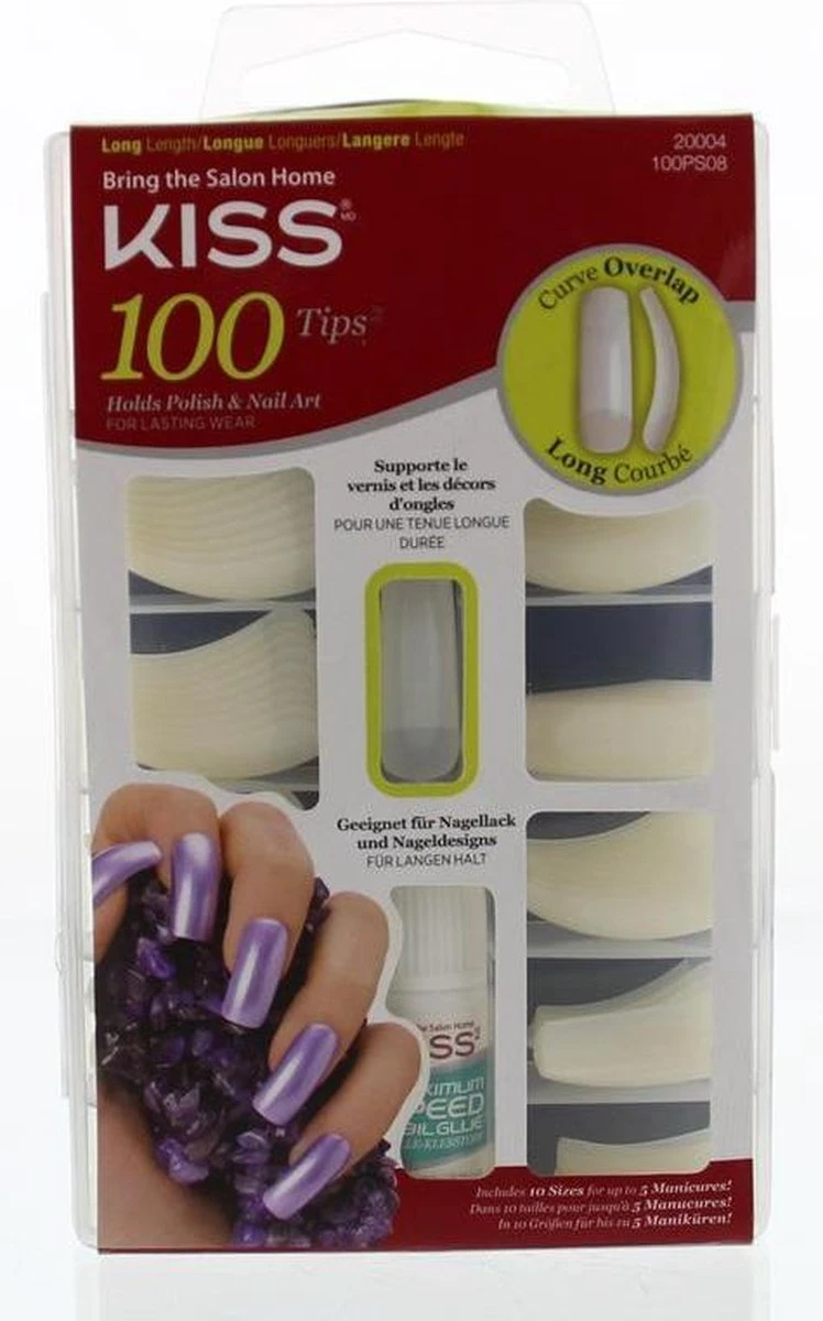 Kiss Nail & Lym Curve Overlap - 100 Stuks - Nageltips 3 Kiss Nail & Lym Curve Overlap - 100 Stuks - Nageltips