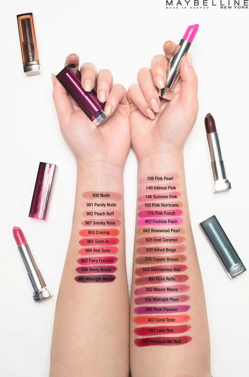 Maybelline Color Sensational - 365 Plum Passion - Paars - Lippenstift 4 Maybelline Color Sensational - 365 Plum Passion - Paars - Lippenstift - Afbeelding 2