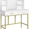 Hollywood Make Up Spiegel & Tafel - Met LED Verlichting - 2 Lades - Wit 1 Hollywood Make Up Spiegel & Tafel - Met LED Verlichting - 2 Lades - Wit -Maybelline Shop 802x1200 1