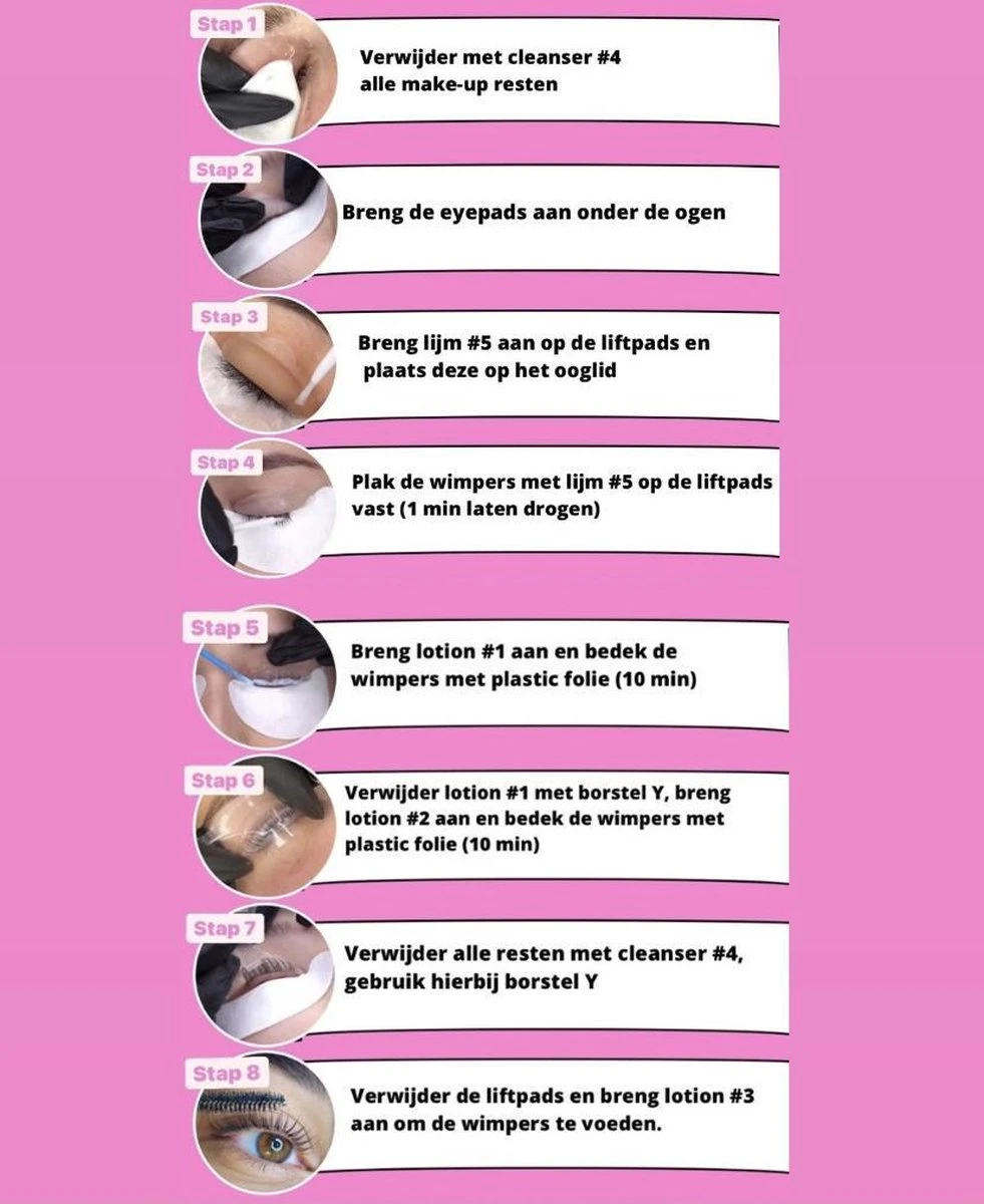 Merkloos Wimper & Wenkbrauw Lifting Set - Wimperlift - Wenkbrauwlift - Lashlift - Browlift - Proffesional Wimperlifting - Lash Lift - Wimperkit - Wenkbrauwkit - Permanent Gekrulde Wimpers - Lashes And Brows - Lash & Brow Kit 11 Merkloos Wimper & Wenkbrauw Lifting Set - Wimperlift - Wenkbrauwlift - Lashlift - Browlift - Proffesional Wimperlifting - Lash Lift - Wimperkit - Wenkbrauwkit - Permanent Gekrulde Wimpers - Lashes And Brows - Lash & Brow Kit - Afbeelding 9